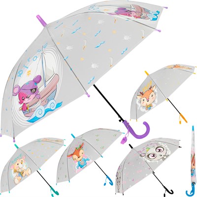 Зонт 50см FG240523364N животные цв.асс. - фото 62768211