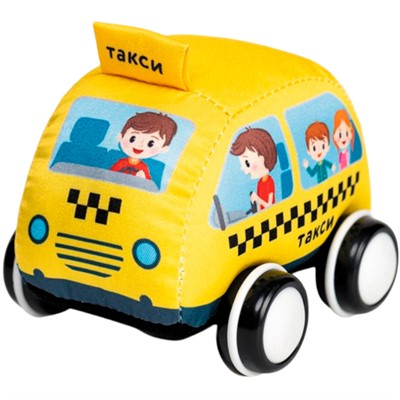Автомобиль Машинка мягкая "Такси" 03105 /16/ - фото 62768922