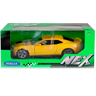 Модель 1:24 Chevrolet Camaro ZL1, желтый 24042W - фото 62769253