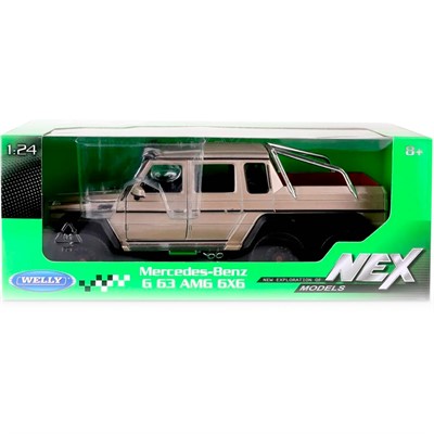 Модель 1:24 Mercedeces-Benz G63 AMG 6X6, золотой 24061W - фото 62769256