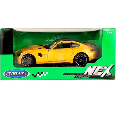 Модель 1:24 Mercedes-Benz AMG GT R, желтый 24081W - фото 62769259