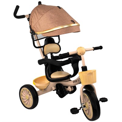 Велосипед трехколесный коричневый FG240528313L-1 колеса ЭВА 12"/10" - фото 62770106