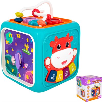 Логический кубик Levatoys MK688-57 голубой в кор. - фото 62770165