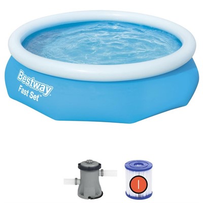 Бассейн круглый 57270 Fast Set 305х76 см + фильтр-насос 1249 л/ч (I) Bestway - фото 62770333