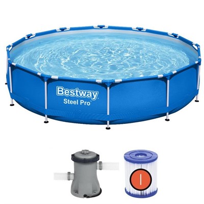 Бассейн каркасный круглый 56681 Pro 366*76см - фото 62770334