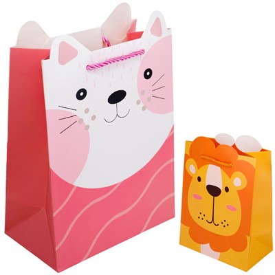 Пакет 18х10х23см с ушками,звери  141V-936 - фото 62770523