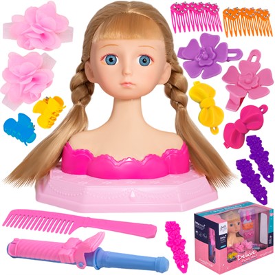 Манекен YM25-1F для создания прически в коробке - фото 62770565