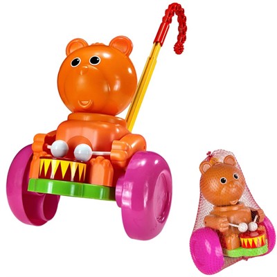 Каталка Мишка барабанщик С-76-Ф /8/ - фото 62770643