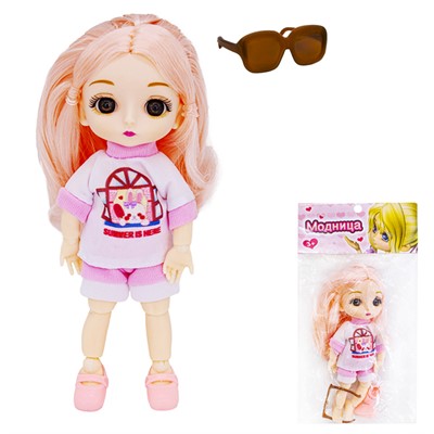 Кукла малышка YL804-14A Модница в пак. - фото 62771029