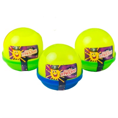 Слайм Прихлоп 40 гр жёлтый капсула 00193 - фото 62771298