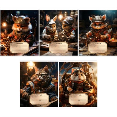 Тетрадь 12 л. клетка BG Стимпанк 364944 - фото 62771499