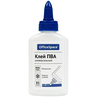 Клей ПВА 85 гр. с дозатором, дисплей бокc OfficeSpace 355605 - фото 62771597