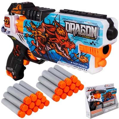 Пистолет BH109 Дракон с безопасными пулями в кор. - фото 62771835