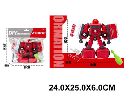 Конструктор 1620 Робот в пакете - фото 62771855