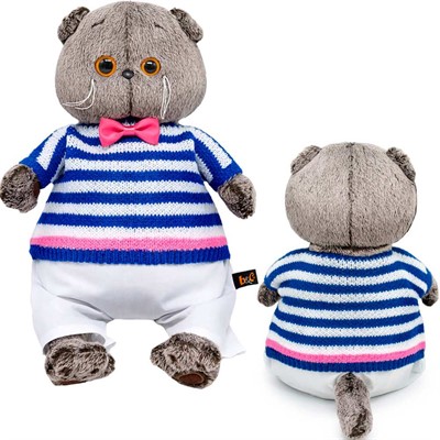 Басик в полосатом свитере и брюках 22 см Ks22-264 - фото 62772701