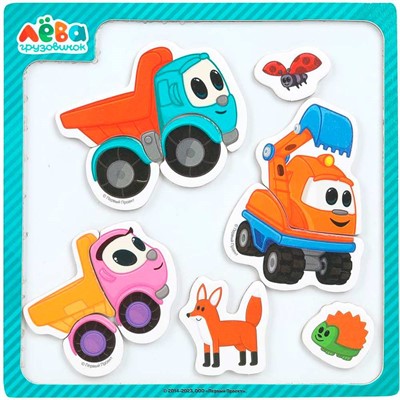 Деревянная Доска магнитная Грузовичок Лева Буратино LEVA-09 - фото 62773017