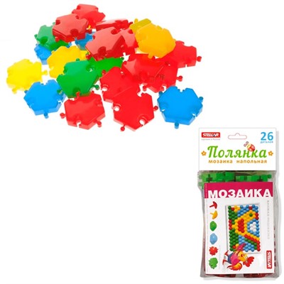 Мозаика d 60мм полянка 26 дет 01056 Стеллар /24/ - фото 62773335