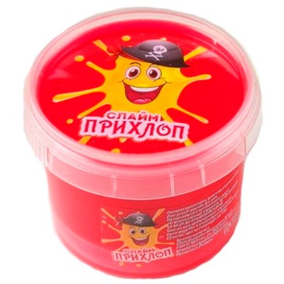 Слайм Прихлоп 50гр Мальчик пират красный 00471 - фото 62773526