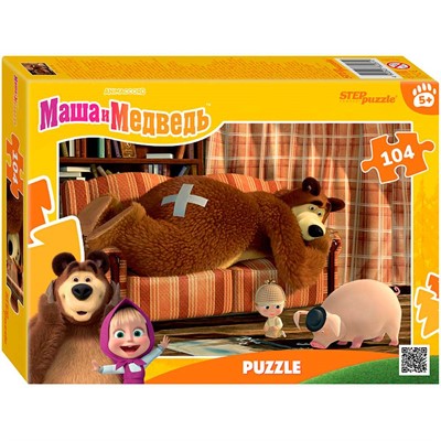 Пазл 104 Маша и Медведь. Лесные истории 82261 Степ /48/ - фото 62773726