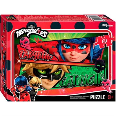 Пазл 60 Леди Баг и Супер-Кот 81255 Степ - фото 62773727