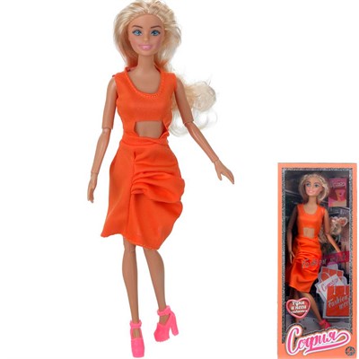 Кукла Карапуз HR-S-BB-WOD София 29 см руки и ноги сгиб., - фото 62774262