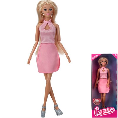 Кукла Карапуз 66001-LK6-B София 29 см руки и ноги сгиб., - фото 62774268