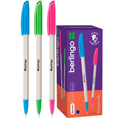 Ручка шариковая синяя 0,7мм СВр_70742 Berlingo Perlamutik - фото 62774444