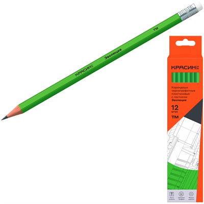 Карандаш ч/гр Красин "Эволюция" ТМ (HB) 360103 - фото 62774460