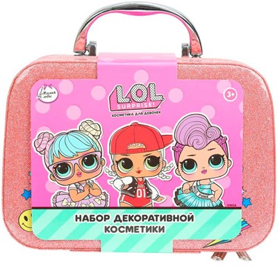 Набор косметики ЛОЛ румяна, лак д/ногтей, помада,блёстки, кисточки Милая Леди SC122887-LOL-ML-WOT - фото 62774528