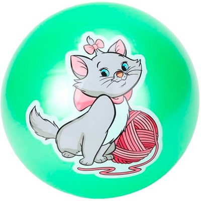 Мяч 23см леди мур с наклейкой, в сетке AD-9(LMUR) - фото 62774550