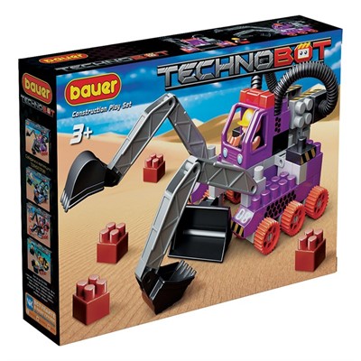 Конструктор Bauer 794 Technobot Набор с роботом и пилотом (цвет фиолет., серый, черный) - фото 62774592