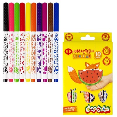 Фломастеры 10 цв. Каляка-маляка ФАКМ10 - фото 62774785