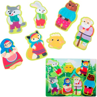 Набор для творчества Театр из фетра на липучках Колобок 03960 - фото 62774788