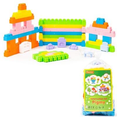 Конструктор Малютка 130 эл. с мебелью 49391 П-Е/15/ - фото 62774874