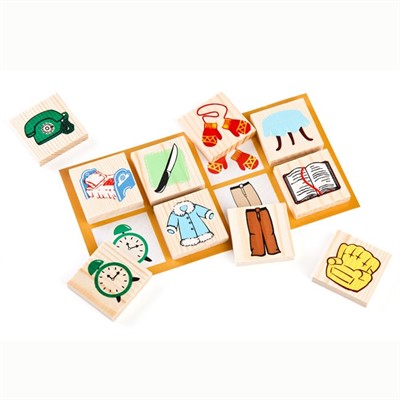 Деревянное лото Предметы 6-2222-3 - фото 62774918