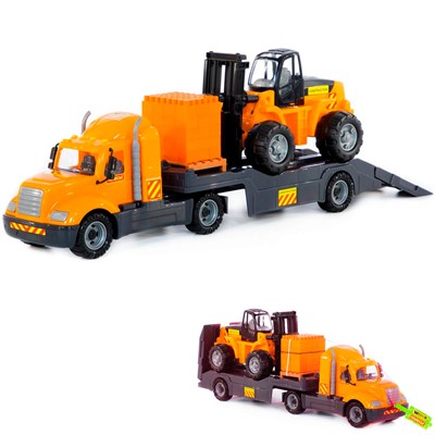 Автомобиль Майк трейлер+автокар+Конструктор 55705 П-Е /1/ - фото 62775087