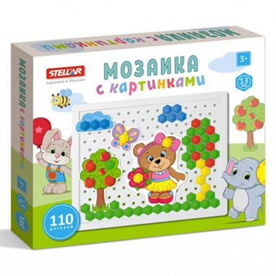 Мозаика с картинками 13мм 110дет. Стеллар 01082 /20/ - фото 62775876