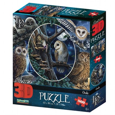 Пазл 3D 500 дет. Коллаж "Совы" 32524 - фото 62776122