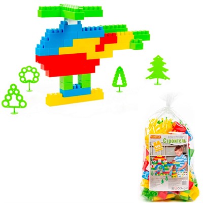 Конструктор Самоделкин Строитель большой 115 эл. П-Е/10/ - фото 62776434