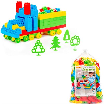 Конструктор Самоделкин Строитель макси плюс 350  эл. П-Е/4/ - фото 62776440