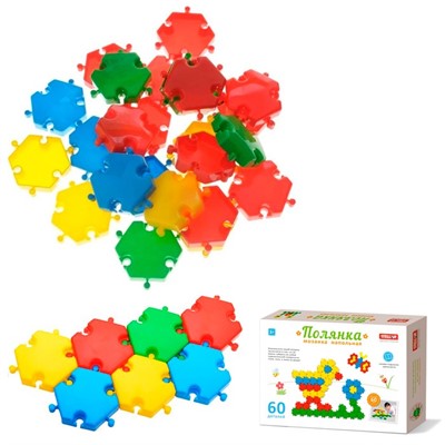 Мозаика d 60мм полянка 60 дет 01046 Стеллар /6/ - фото 62776643