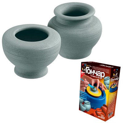 Набор для творчества Гончар Цветочные горшки 217003 Фантазер - фото 62776718