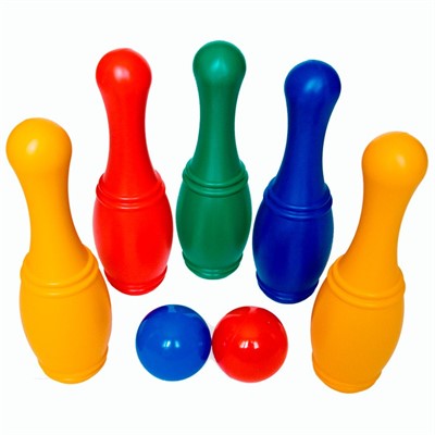 Кегли 5+2 с шариками 3-438 /18/ - фото 62776757