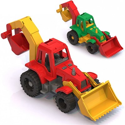 Трактор Ижора с грейдером и ковшом 152 Норд /27/ - фото 62777013