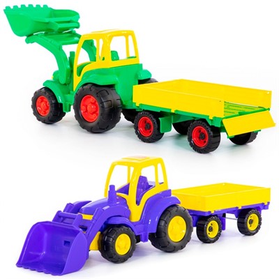 Трактор Чемпион с ковшом и прицепом 0520 П-Е /2/ - фото 62777027