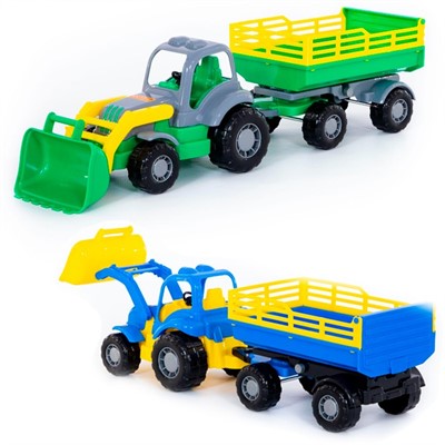Трактор Крепыш с прицепом №2 и ковшом 44808 П-Е /10/ - фото 62777109