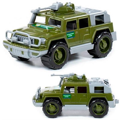 Автомобиль джип пограничный Разведчик с 1-м пулемётом (РФ) 79251 /12/ - фото 62777238
