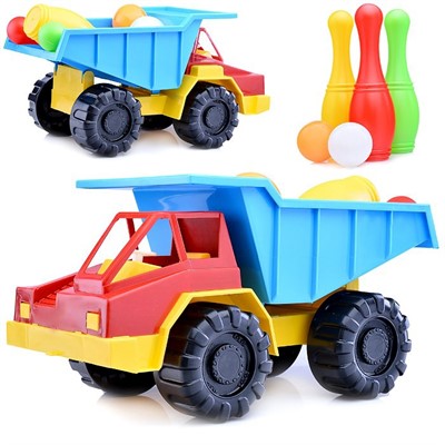 Автомобиль Грузовик Карьерный + Кегли 3-277 Кассон /6/ - фото 62777490