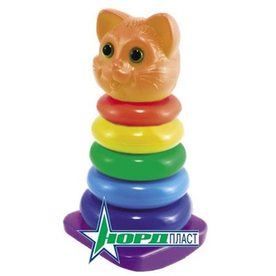 Пирамидка Кот качалка 424 Норд /28/ - фото 62777558