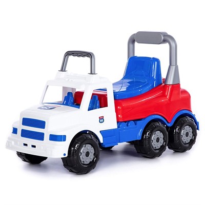 Каталка автомобиль "Буран" №1 (бело-синяя) 90348 П-Е /1/ - фото 62778604